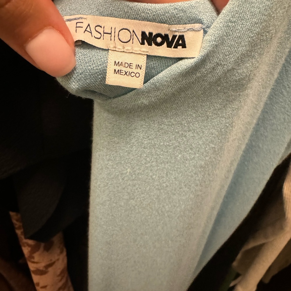 Fashion Nova- XL Blue Midi Dress - Picture 6 of 6